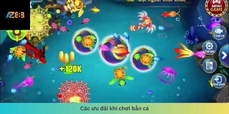 Bắn Cá 3 Các ưu đãi khi chơi