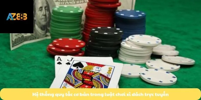 Hệ thống quy tắc cơ bản trong luật chơi xì dách trực tuyến